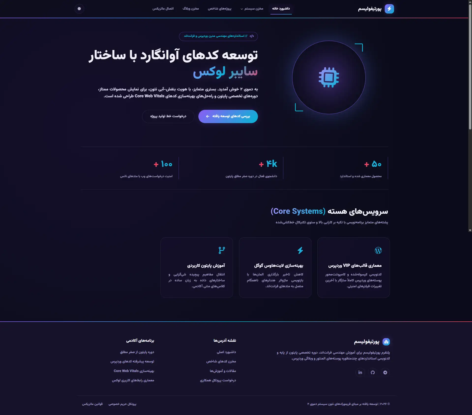 دمو 2 دسکتاپ روشن